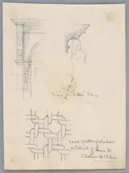 Detalles arquitectónicos de la casa de Diane de Poitiers