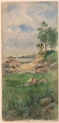 Paisaje de la isla de Nantucket