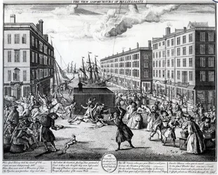 La Vista y los Humores de Billingsgate, 1736