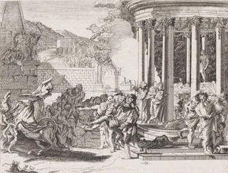 Sinorix siendo llevado del templo después de ser envenenado, 1650-1700