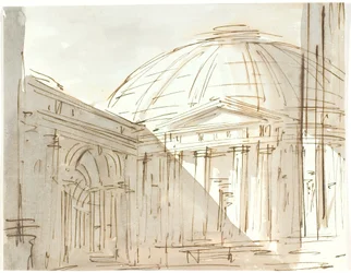 Un edificio redondo (¿Panteón?)