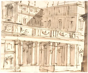 Palacio con columnata