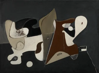 Nighttime, Enigma and Nostalgia, c.1933-34 (óleo sobre lienzo montado en panel)