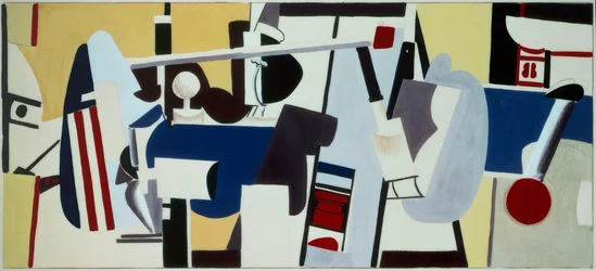 Estudio para mural del Edificio de Administración, Aeropuerto de Newark, Nueva Jersey