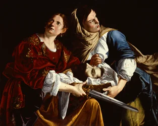 Judith y su criada con la cabeza de Holofernes (óleo sobre lienzo)