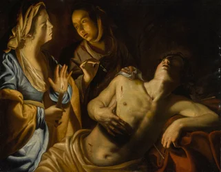 San Sebastián atendido por Santa Irene