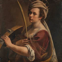 Autorretrato como Santa Catalina de Alejandría, c.1616