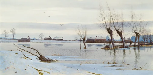 Paisaje Invernal con Río Inundado, 1889