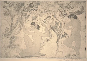 Belleza angulada, impresión hecha por Ernest Haskell, 1918