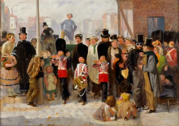 Reclutas (óleo sobre lienzo)