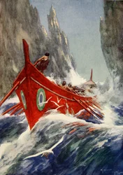 Jasón y los Argonautas, c.1925 (litografía en color)