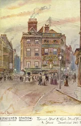 Londres desaparecido - Holywell Street y Wych Street, desde el Strand