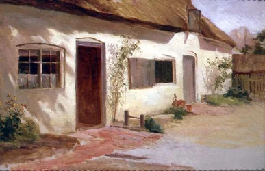 Vista de una casa de campo