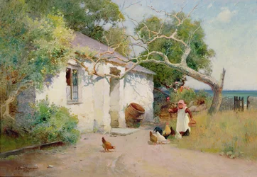 Alimentando a las Gallinas, 1894