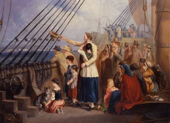 A Tale of the Golden West (óleo sobre lienzo)