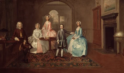 John Thomlinson y su Familia, 1745