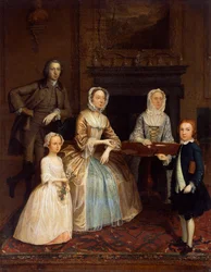 Sr. y Sra. Richard Bull y familia, 1730-80