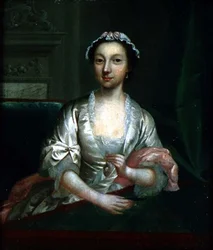 Retrato de Elizabeth Faulkner, la esposa del artista, c.1742