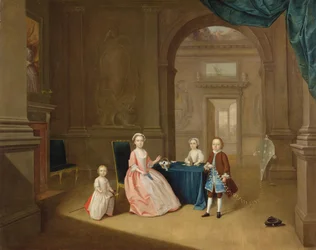 Retrato de un grupo de niños, c.1743