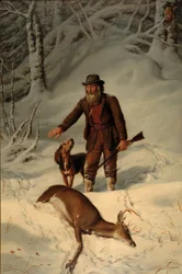 Capitán Parker, cazando en la nieve, 1881