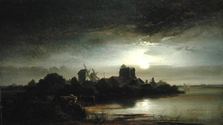 Un pueblo a la luz de la luna