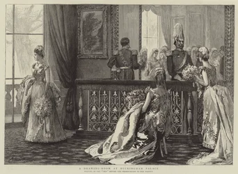 Un salón en el Palacio de Buckingham