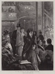 En los palcos del Empire Theatre