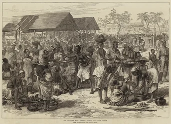 La Guerra Ashantee, Mercado General, Castillo de Cape Coast