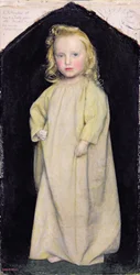 Edward Robert Hughes de niño, c.1853-4