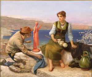 El cortejo del alfarero, c.1886
