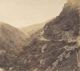 En el camino a Watersmeet, cerca de Lynton, North Devon, 1856