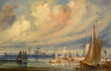 Los muelles de Dundee desde la rampa de patentes