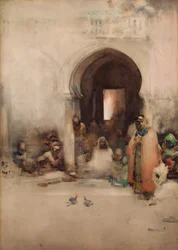Pelea de gallos, 1900