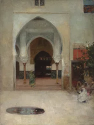 Estudio para "En la puerta del serrallo", c. 1890