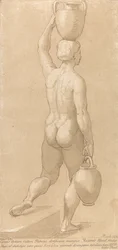 Sin título: Hombre cargando vasijas
