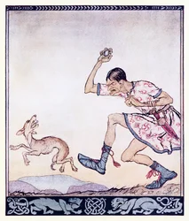 Un hombre que no le gustaban los perros. De hecho, los odiaba de El nacimiento de Bran en Cuentos de hadas irlandeses