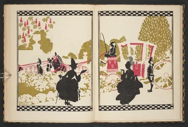 Cenicienta yendo al baile, ilustración de Cenicienta, contada por CS Evans e ilustrada por Arthur Rackham