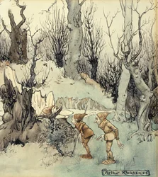 Duendes en un bosque