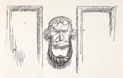 Aldaba con la cara de Scrooge