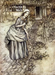 Ilustración de Arthur Rackham para El sueño de una noche de verano de William Shakespeare