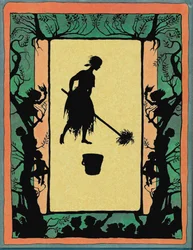 Ilustración para el cuento de hadas Cenicienta