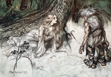 Mime encuentra a la madre de Siegfried en el bosque, 1924