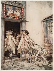 Los tres cirujanos del ejército, de Hermanito y hermanita y otros cuentos de los hermanos Grimm, pub.1917