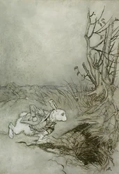 El Conejo Blanco, ilustración de 