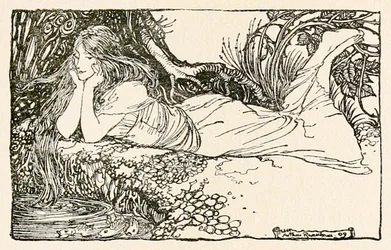Undine mirando al agua, de 