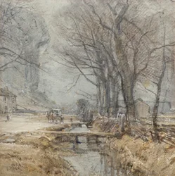 Kilnsey, Yorkshire, c.1927 (acuarela)
