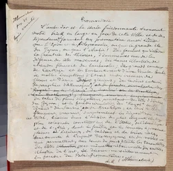 Manuscrito del poema 