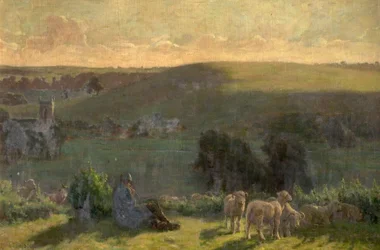 En el campo bajo, 1900