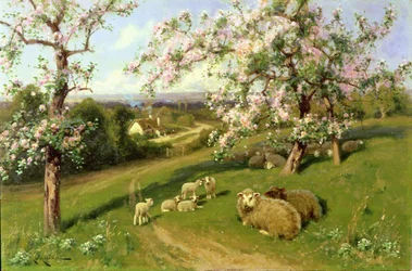 Primavera, una de las cuatro estaciones (detalle)