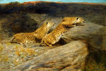 Deer Stalkers (óleo sobre lienzo)